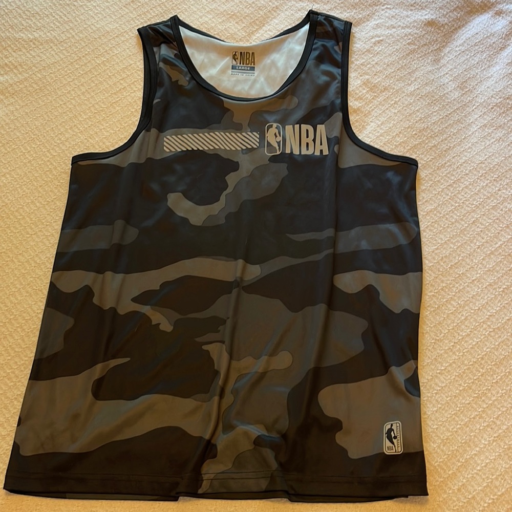 Mens NBA camo tank